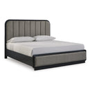  Rowanbeck B821B4 King Upholstered Panel Bed IMAGE 1