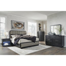  Rowanbeck B821B5 California King Upholstered Panel Bed IMAGE 13