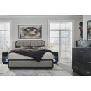  Rowanbeck B821B5 California King Upholstered Panel Bed IMAGE 9