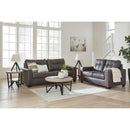  Manufacturer Color_Umber  -- Barlin Mills Stationary Leather Look Loveseat IMAGE 12