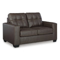 Manufacturer Color_Umber  -- Barlin Mills Stationary Leather Look Loveseat IMAGE 1