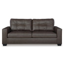  Manufacturer Color_Umber  -- Barlin Mills Stationary Leather Look Sofa IMAGE 2