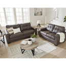  Manufacturer Color_Umber  -- Barlin Mills Stationary Leather Look Sofa IMAGE 8