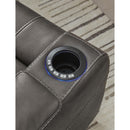  Manufacturer Color_Shadow  -- Feazada Power Leather Look Recliner IMAGE 10