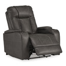  Manufacturer Color_Shadow  -- Feazada Power Leather Look Recliner IMAGE 3