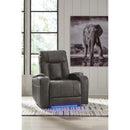  Manufacturer Color_Shadow  -- Feazada Power Leather Look Recliner IMAGE 7