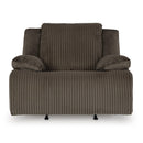 Manufacturer Color_Chocolate  -- Top Tier Rocker Fabric Recliner IMAGE 3