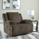  Manufacturer Color_Chocolate  -- Top Tier Rocker Fabric Recliner IMAGE 8