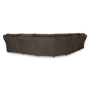  Manufacturer Color_Chocolate  -- Top Tier Reclining Fabric 6 pc Sectional IMAGE 3