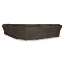  Manufacturer Color_Chocolate  -- Top Tier Reclining Fabric 6 pc Sectional IMAGE 3