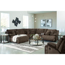  Manufacturer Color_Chocolate  -- Top Tier Reclining Fabric 6 pc Sectional IMAGE 6