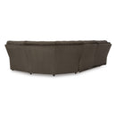  Manufacturer Color_Chocolate  -- Top Tier Reclining Fabric 5 pc Sectional IMAGE 4