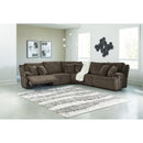  Manufacturer Color_Chocolate  -- Top Tier Reclining Fabric 5 pc Sectional IMAGE 6