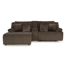  Manufacturer Color_Chocolate  -- Top Tier Reclining Fabric Sofa IMAGE 1