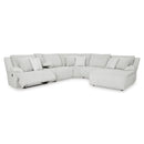  Manufacturer Color_Alloy  -- Top Tier 92706S1 6 pc Reclining Sectional with Chaise IMAGE 2