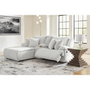  Manufacturer Color_Alloy  -- Top Tier 92706S5 3 pc Reclining Sectional Sofa with Chaise IMAGE 5