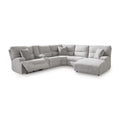  Manufacturer Color_Pewter  -- Acklen Place Power Reclining Fabric 6 pc Sectional IMAGE 1