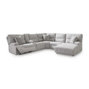  Manufacturer Color_Pewter  -- Acklen Place Power Reclining Fabric 6 pc Sectional IMAGE 1