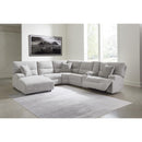  Manufacturer Color_Pewter  -- Acklen Place Power Reclining Fabric 6 pc Sectional IMAGE 2