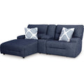  Manufacturer Color_Navy  -- Acklen Place 93607S5 3 pc Power Reclining Sectional Sofa with Chaise IMAGE 1