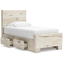  Lawroy B2310B23 Twin Panel Bed with Storage IMAGE 2