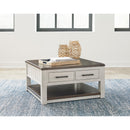  Signature Design by Ashley Darborn T796T1 Lift-top Coffee Table and 2 Chairside End Tables IMAGE 2