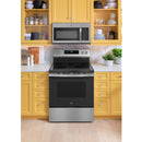  GE 30-inch Freestanding Electric Range with Convection Technology GRF600AVSS IMAGE 10