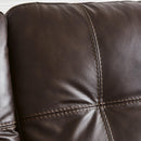  Manufacturer Color_Dark Brown  -- Santorine Stationary Leather Match Sofa IMAGE 7