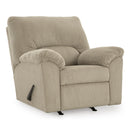  Manufacturer Color_Sand  -- SimpleJoy Rocker Fabric Recliner IMAGE 1