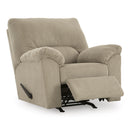  Manufacturer Color_Sand  -- SimpleJoy Rocker Fabric Recliner IMAGE 2