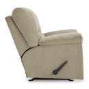  Manufacturer Color_Sand  -- SimpleJoy Rocker Fabric Recliner IMAGE 4