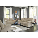  Manufacturer Color_Sand  -- SimpleJoy Rocker Fabric Recliner IMAGE 9