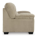  Manufacturer Color_Sand  -- SimpleJoy Stationary Fabric Loveseat IMAGE 3