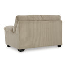 Manufacturer Color_Sand  -- SimpleJoy Stationary Fabric Loveseat IMAGE 4