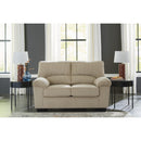  Manufacturer Color_Sand  -- SimpleJoy Stationary Fabric Loveseat IMAGE 5