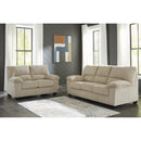 Manufacturer Color_Sand  -- SimpleJoy Stationary Fabric Loveseat IMAGE 6