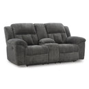  Manufacturer Color_Graphite  -- Frohn Reclining Fabric Loveseat with Console IMAGE 1