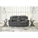  Manufacturer Color_Graphite  -- Frohn Reclining Fabric Loveseat with Console IMAGE 6