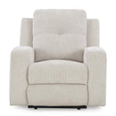  Manufacturer Color_Stone  -- Danum Fabric Recliner with Wall Recline IMAGE 3