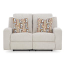  Manufacturer Color_Stone  -- Danum Stationary Fabric Loveseat IMAGE 3