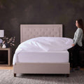  Malouf Classic Cotton MA02YKWHCS - Split Head King/White IMAGE 1