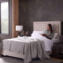  Malouf Classic Cotton MA02SCWHCS - Split Cal King/White IMAGE 7