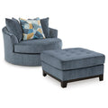  Manufacturer Color_Navy  -- Maxon Place Stationary Fabric Chair with Ottoman IMAGE 1