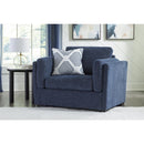  Manufacturer Color_Navy  -- Evansley Stationary Fabric Chair with Ottoman IMAGE 3
