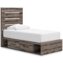  Graystorm PCB2405B19 Twin Panel Bed with Storage IMAGE 1