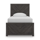  Size_Twin  -- Prendonea Panel Bed IMAGE 2