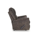  Manufacturer Color_Walnut  -- Lixtowel Rocker Leather Look Recliner IMAGE 4