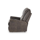  Manufacturer Color_Walnut  -- Lixtowel Rocker Leather Look Recliner IMAGE 5