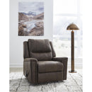  Manufacturer Color_Walnut  -- Lixtowel Rocker Leather Look Recliner IMAGE 7