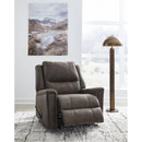  Manufacturer Color_Walnut  -- Lixtowel Rocker Leather Look Recliner IMAGE 8